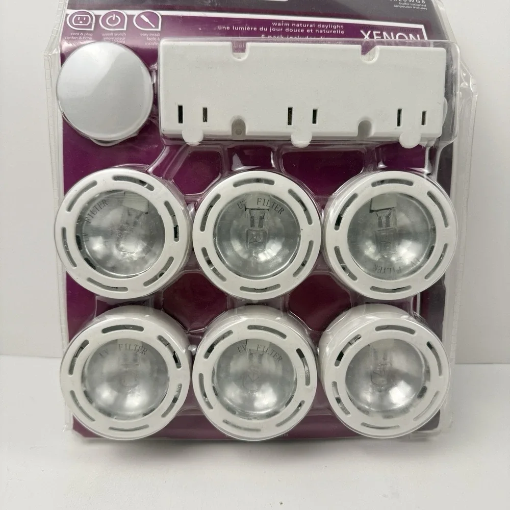Canarm 6 Light Xenon Undercabinet Task & Accent Light Kit w/ Touch Dimmer NEW
